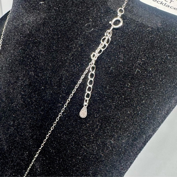 GRA 3 Ct Emerald Cut Halo Moissanite Necklace Pendant Chain. - Picture 7 of 9